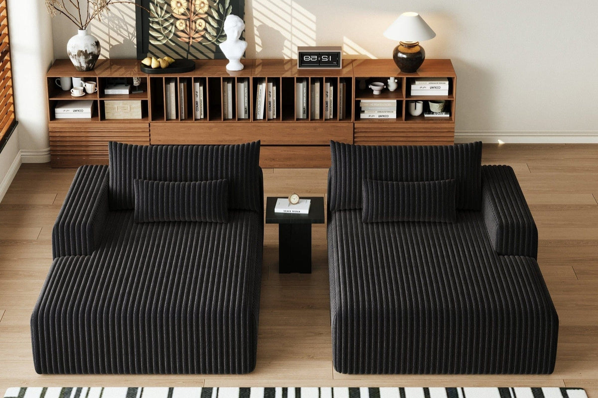 OPHELIA 102" Oversized Sectional Lounge Chaise