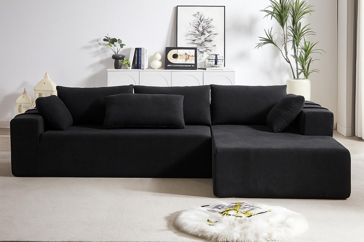 NOUVA 108" Chenille Right Chaise Sectional