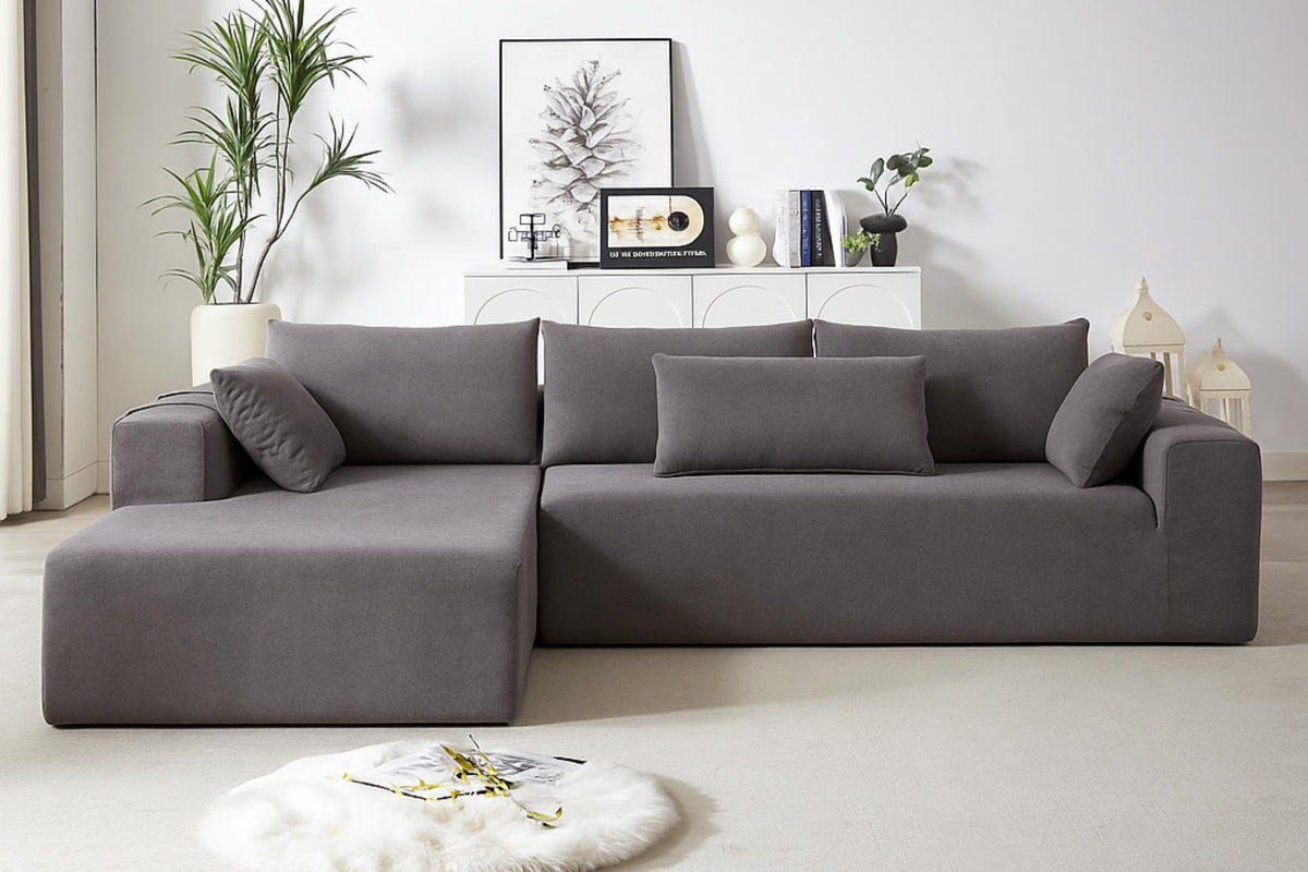 NOUVA 108" Chenille Left Chaise Sectional