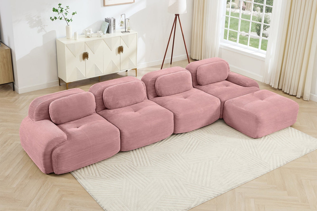 HAMLET 152'' 4-Seater Sofa with 1 Ottoman
