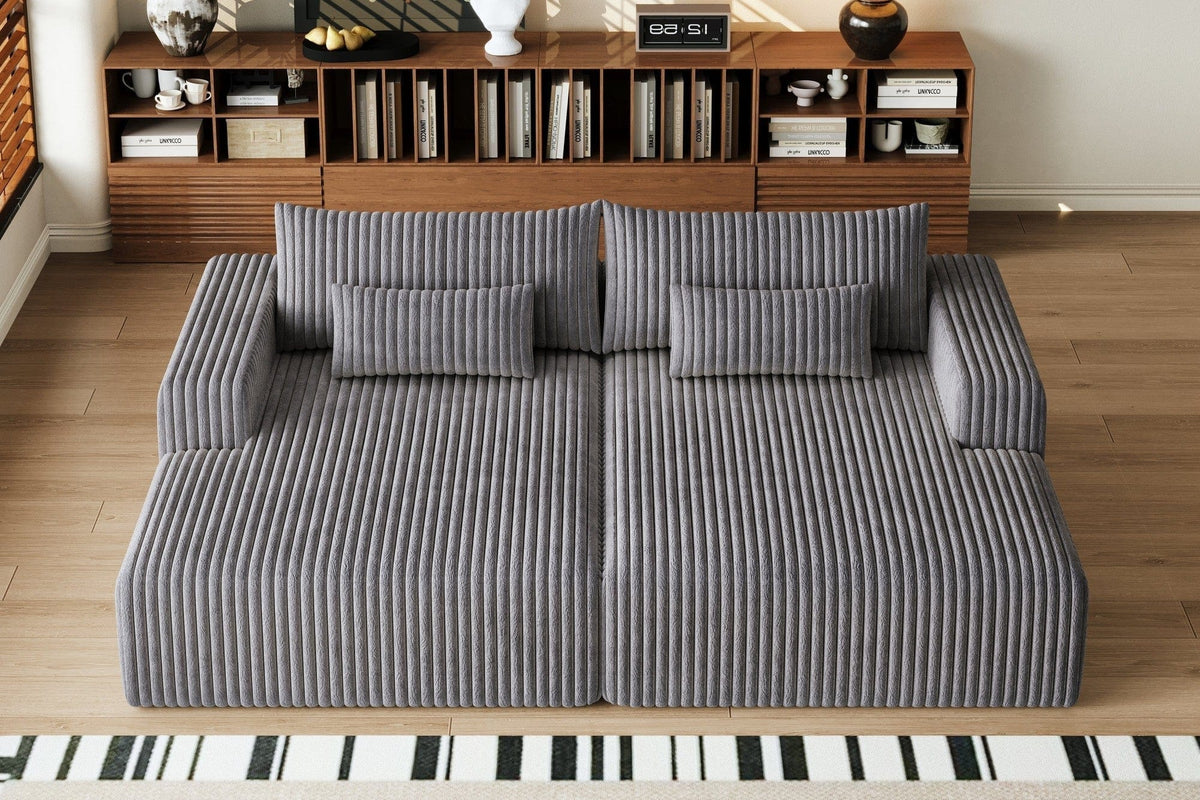 OPHELIA 102" Oversized Sectional Lounge Chaise