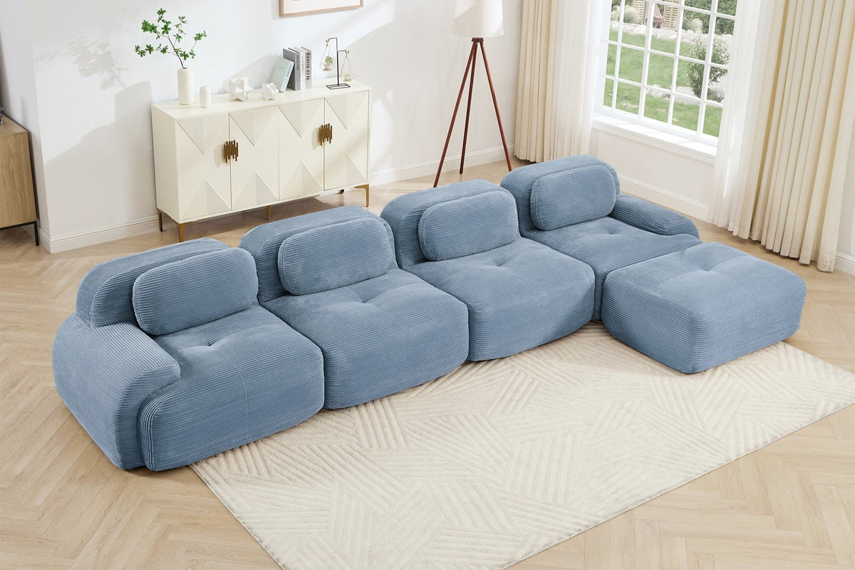 HAMLET 152'' 4-Seater Sofa with 1 Ottoman