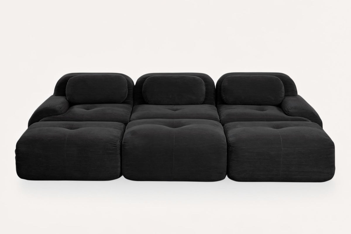 HAMLET 117'' 3-Seater Sofa with 3 Ottomans