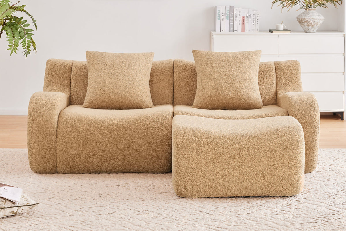 ROMA 82.7" Loveseat with 1 Ottoman