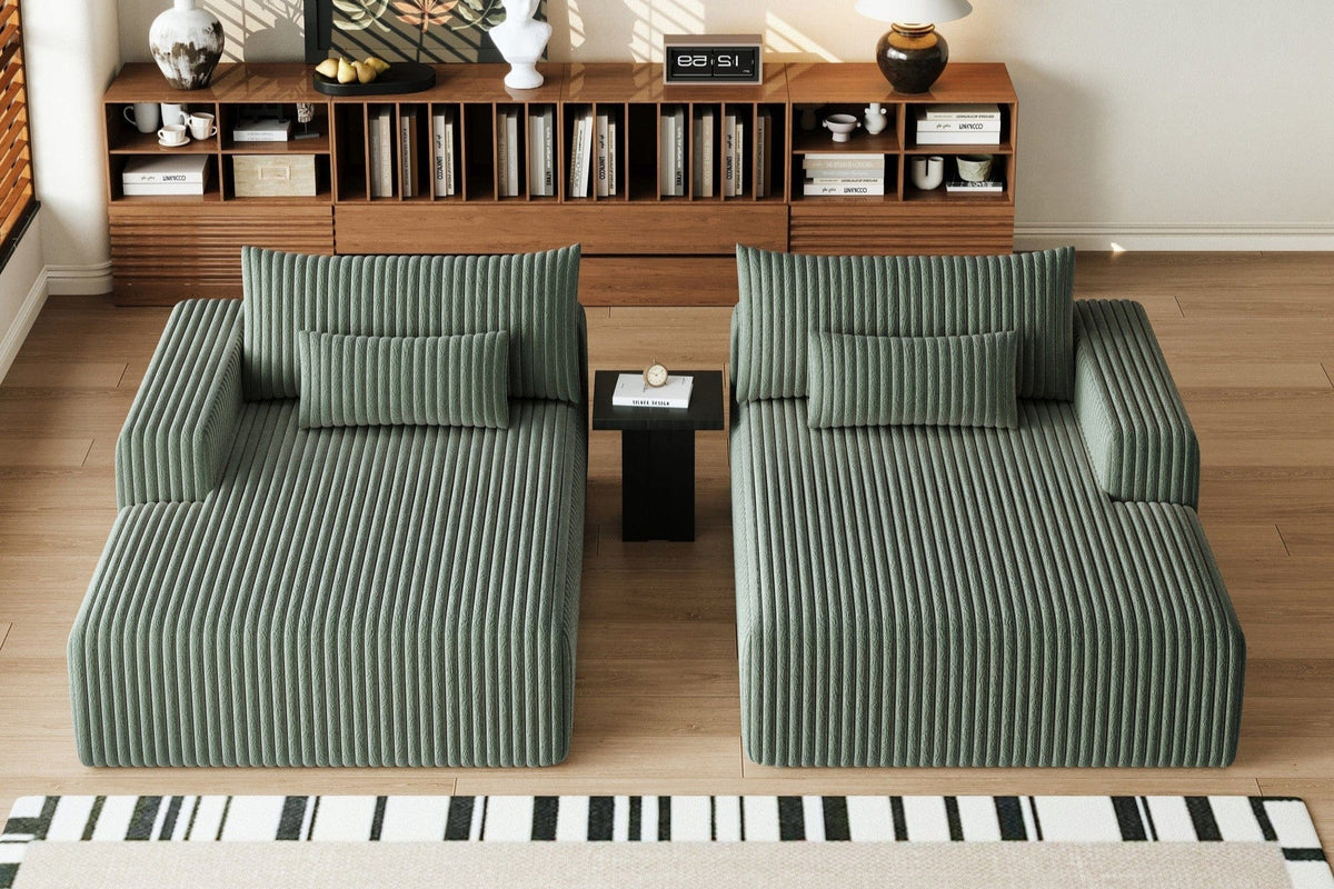 OPHELIA 102" Oversized Sectional Lounge Chaise