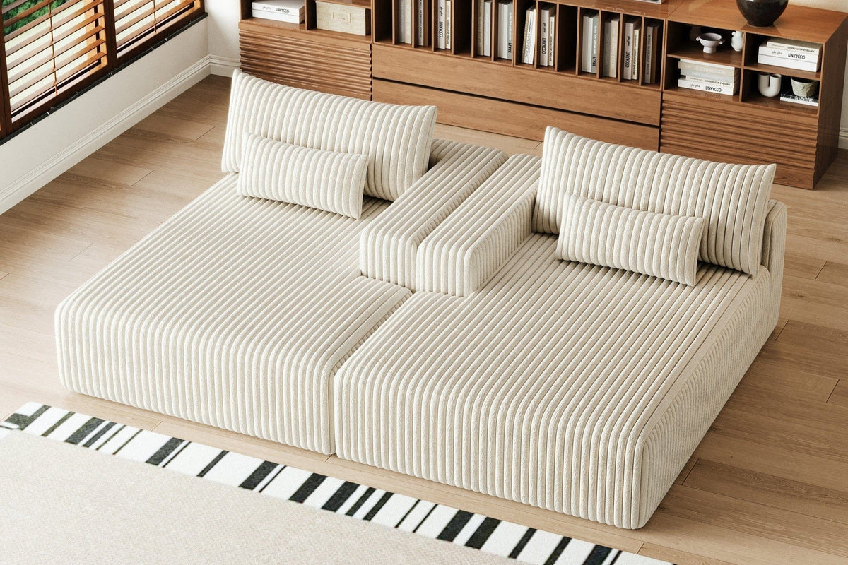 OPHELIA 102" Oversized Sectional Lounge Chaise