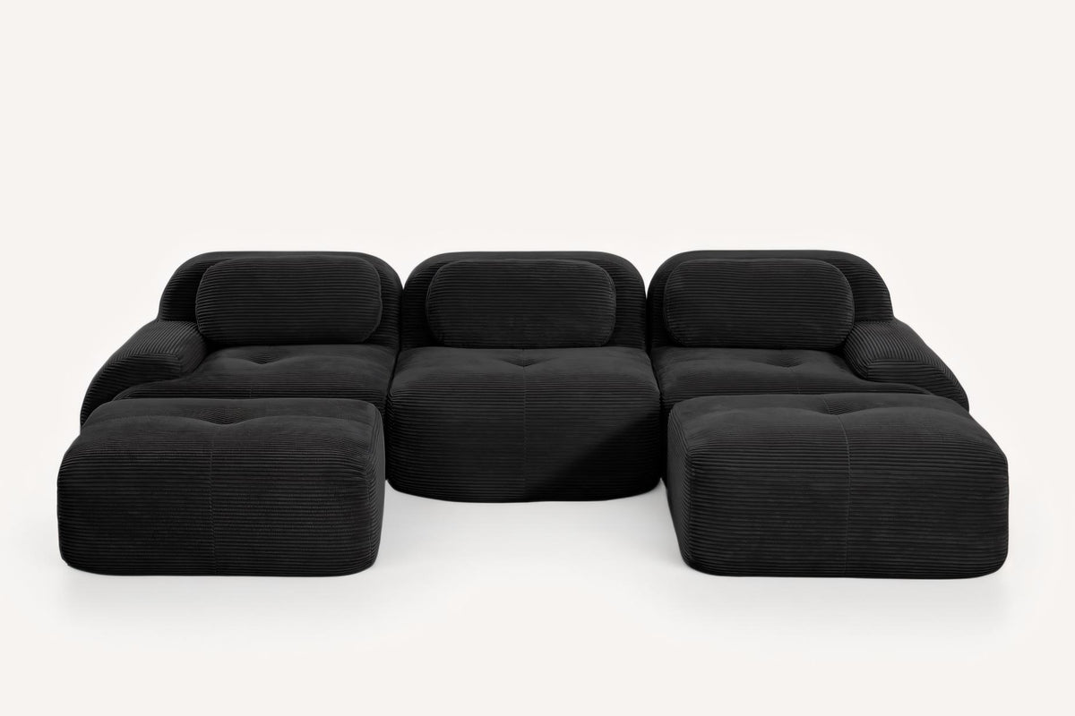 HAMLET 117'' 3-Seater Sofa with 2 Ottomans