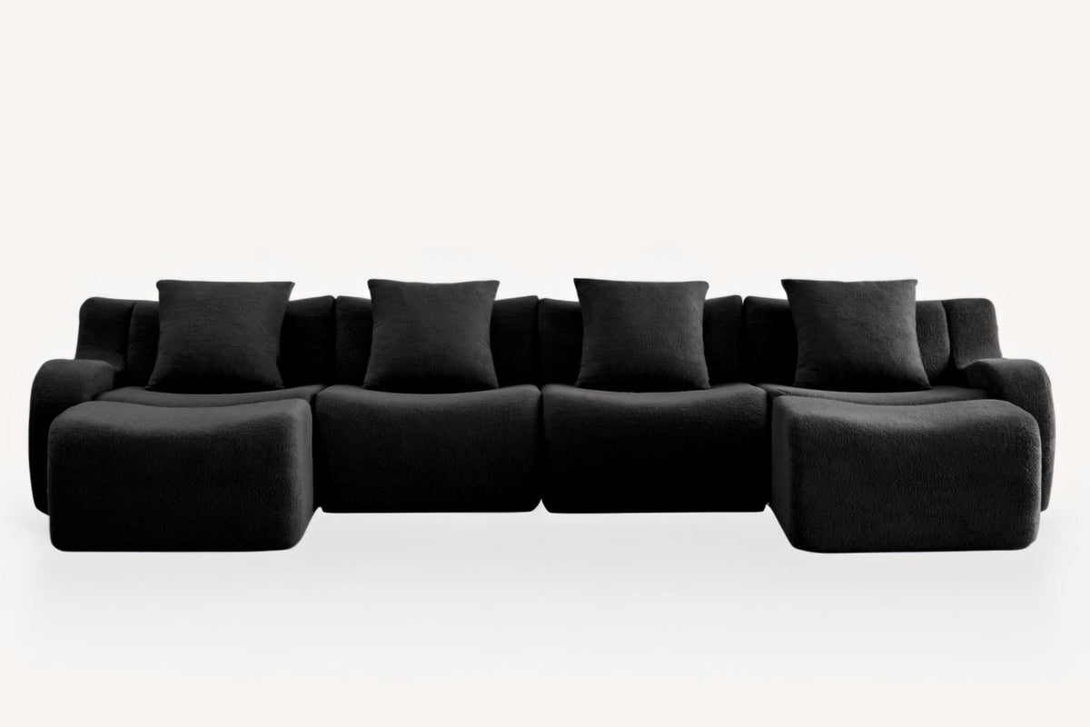 ROMA 148" 4-Seater Sofa with 2 Ottomans
