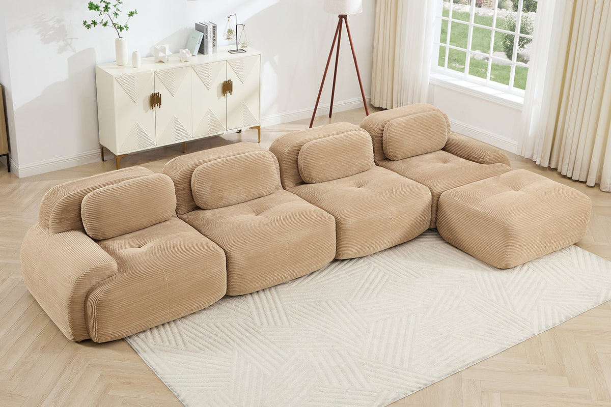HAMLET 152'' 4-Seater Sofa with 1 Ottoman