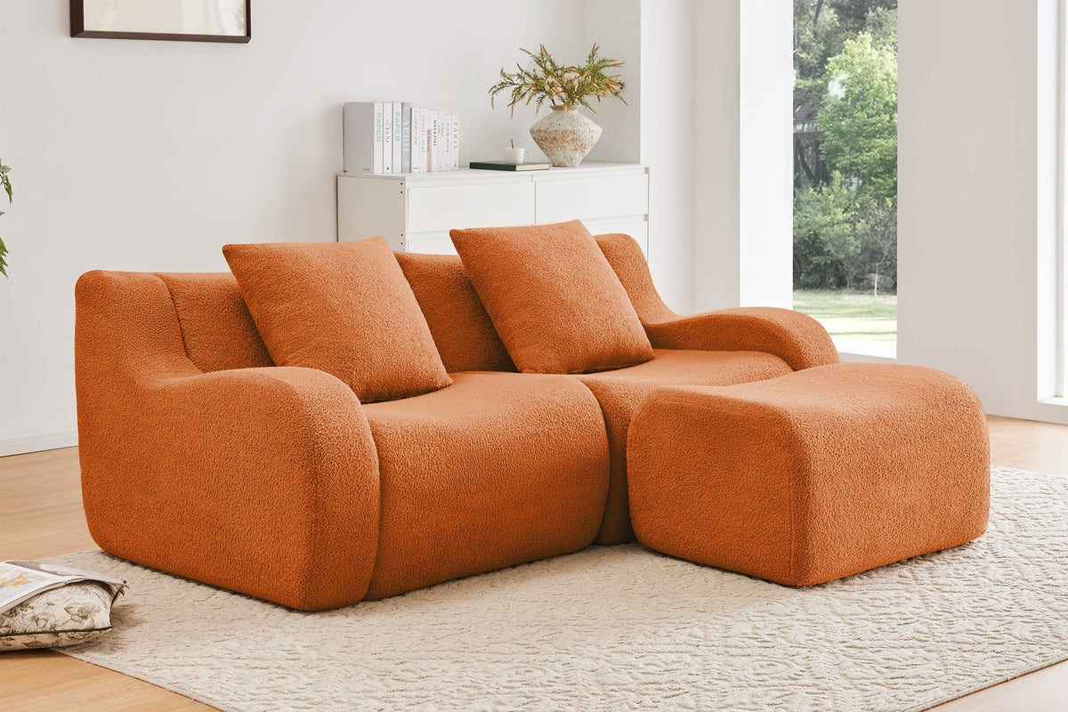 ROMA 82.7&quot; Loveseat with 1 Ottoman