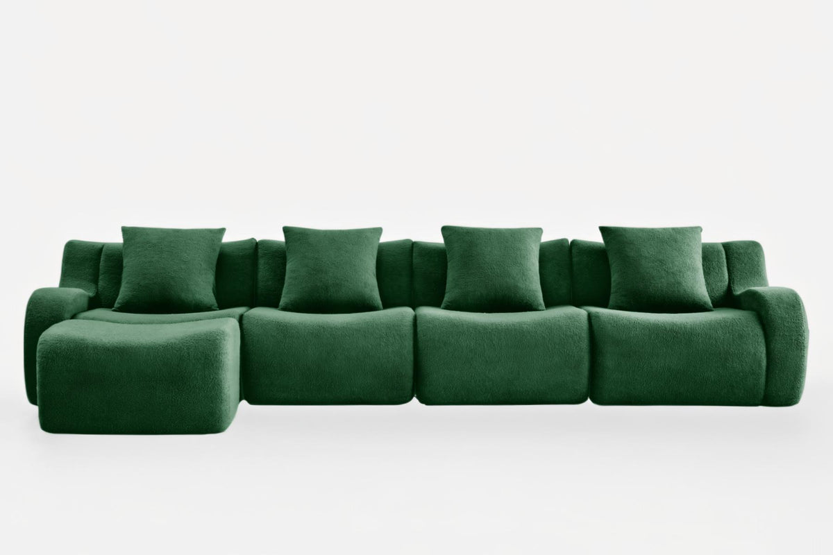 ROMA 148" 4-Seater Sofa with 1 Ottoman