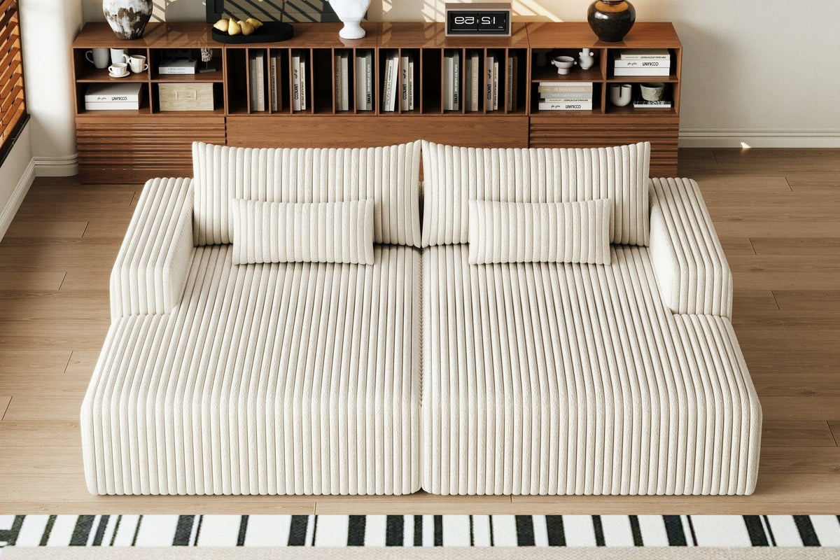 OPHELIA 102" Oversized Sectional Lounge Chaise