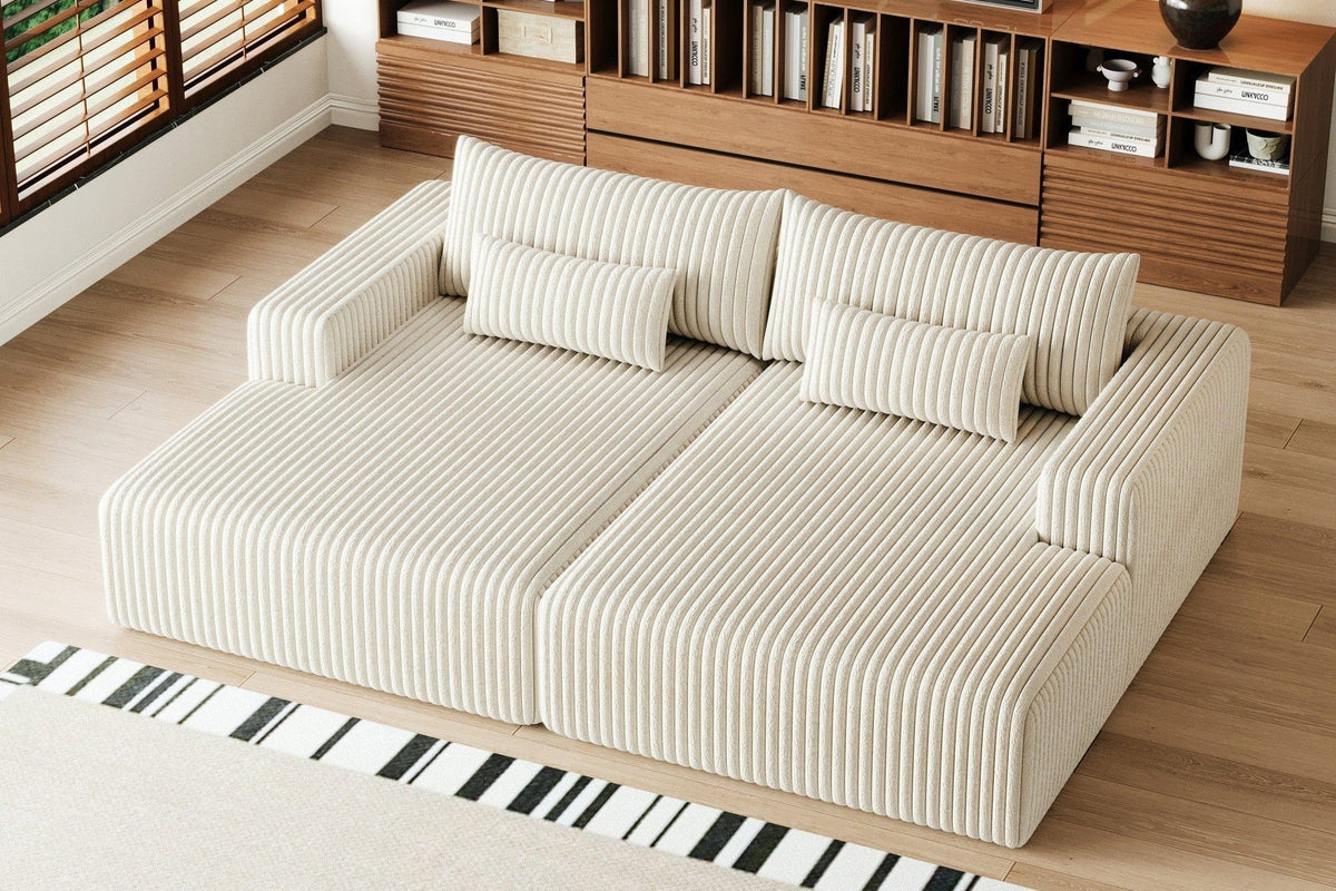 OPHELIA 102" Oversized Sectional Lounge Chaise