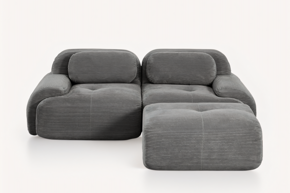 MIA 82&#39;&#39; Loveseat with 1 Ottoman