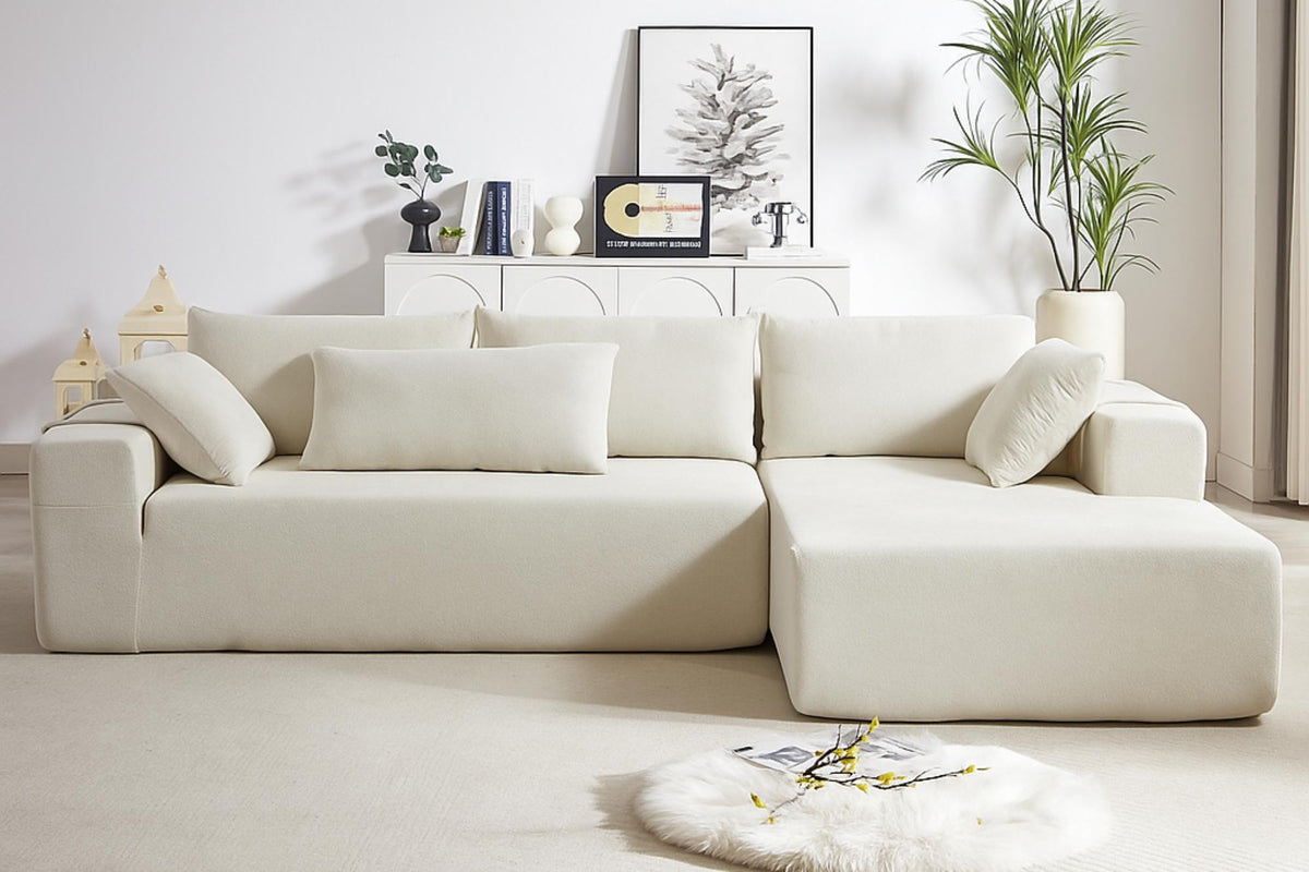 NOUVA 108" Chenille Right Chaise Sectional