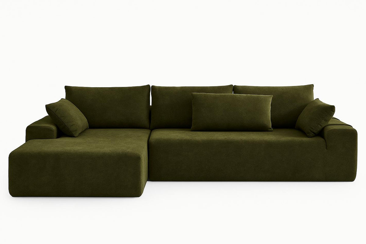 NOUVA 108" Chenille Left Chaise Sectional