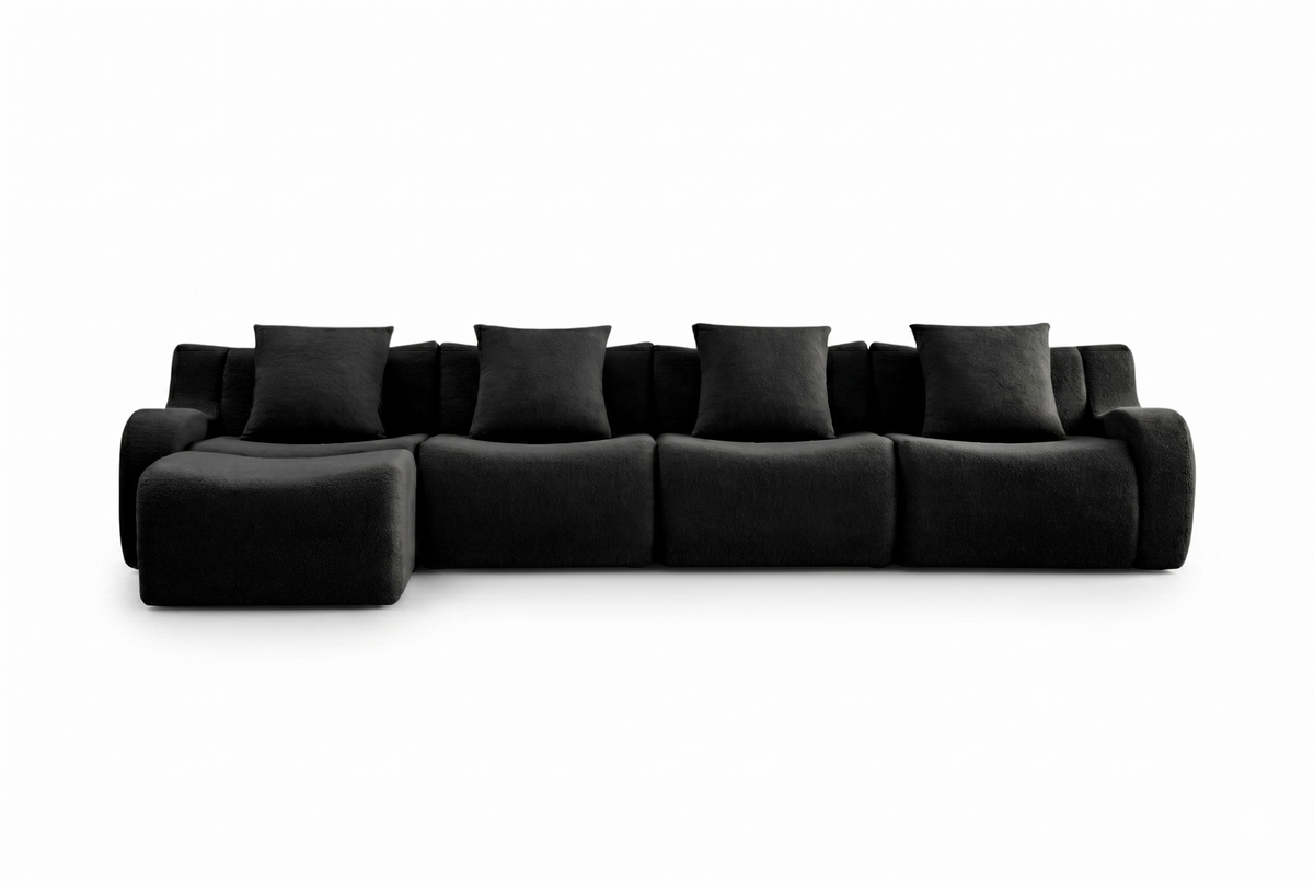ROMA 148" 4-Seater Sofa with 1 Ottoman