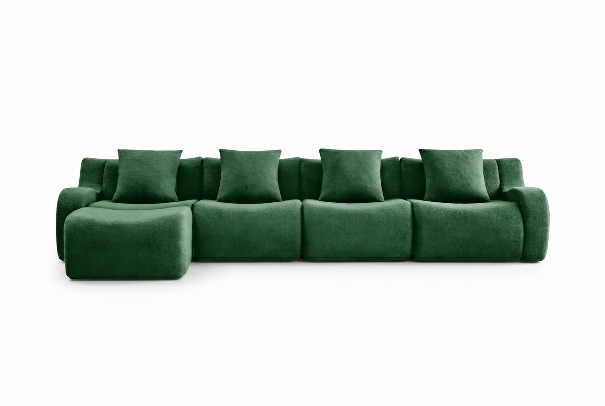 ROMA 148" 4-Seater Sofa with 1 Ottoman
