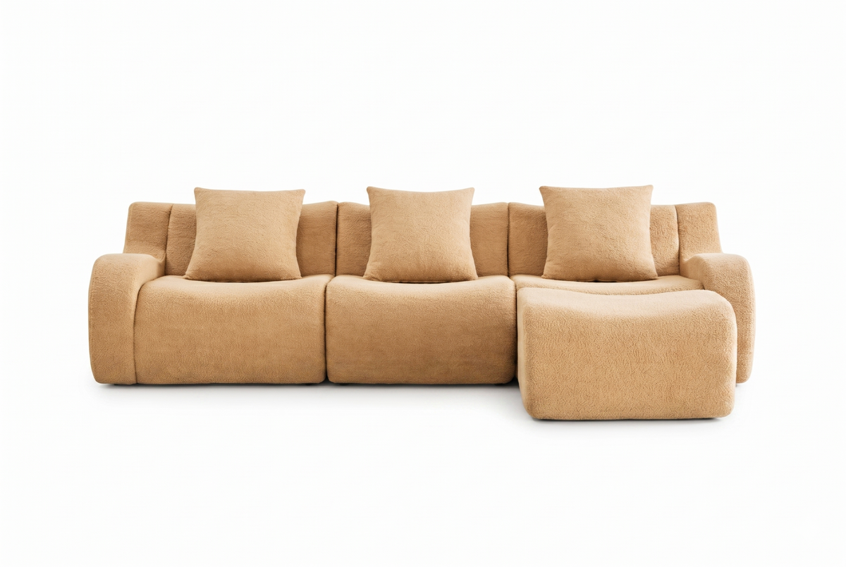 ROMA 115.3" 3-Seater Sofa with 1 Ottoman