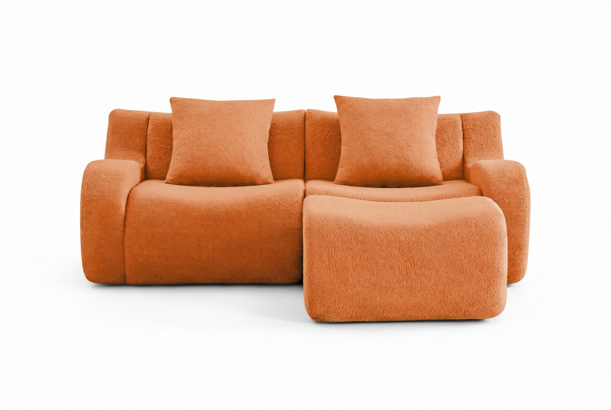 ROMA 82.7" Loveseat with 1 Ottoman