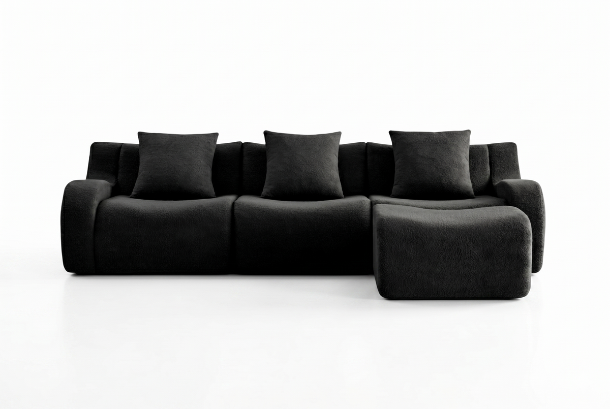 ROMA 115.3" 3-Seater Sofa with 1 Ottoman