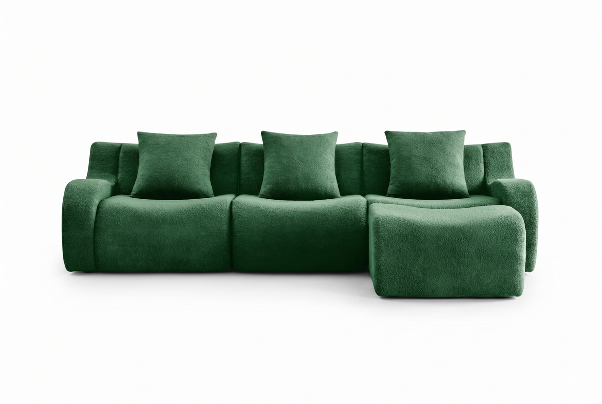 ROMA 115.3" 3-Seater Sofa with 1 Ottoman