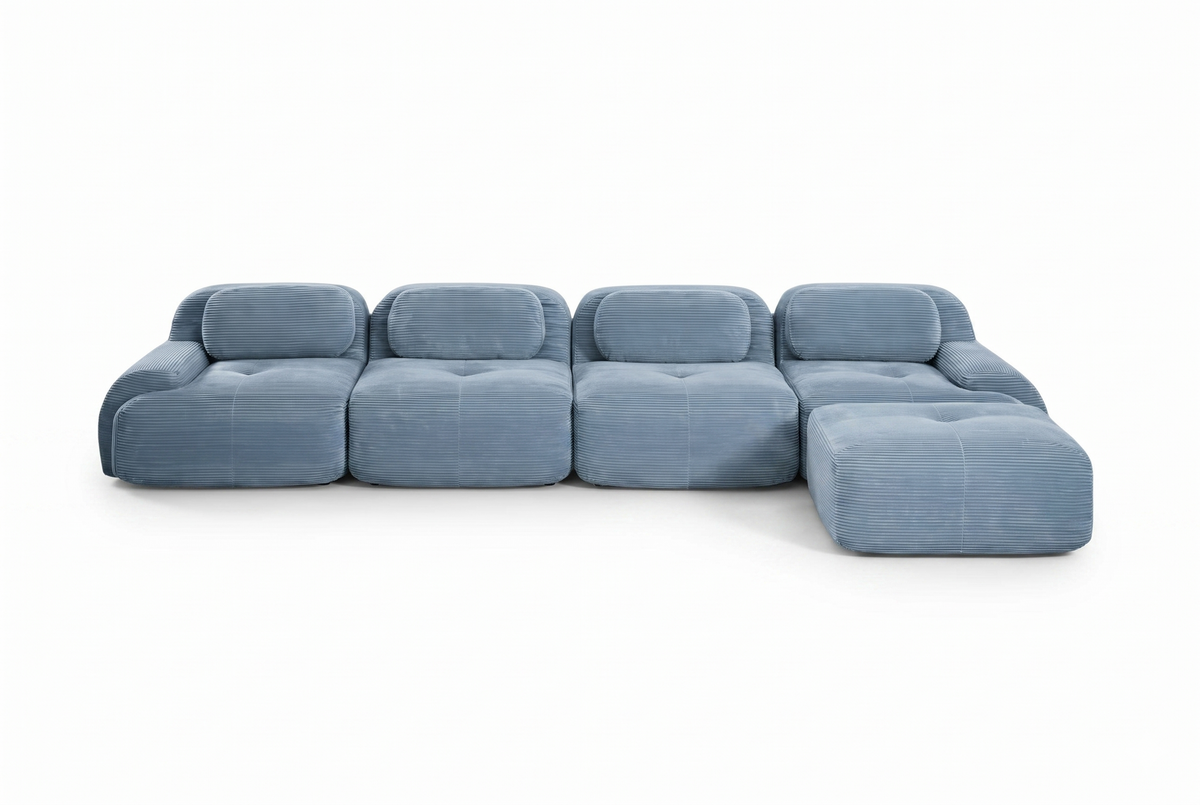 HAMLET 152'' 4-Seater Sofa with 1 Ottoman