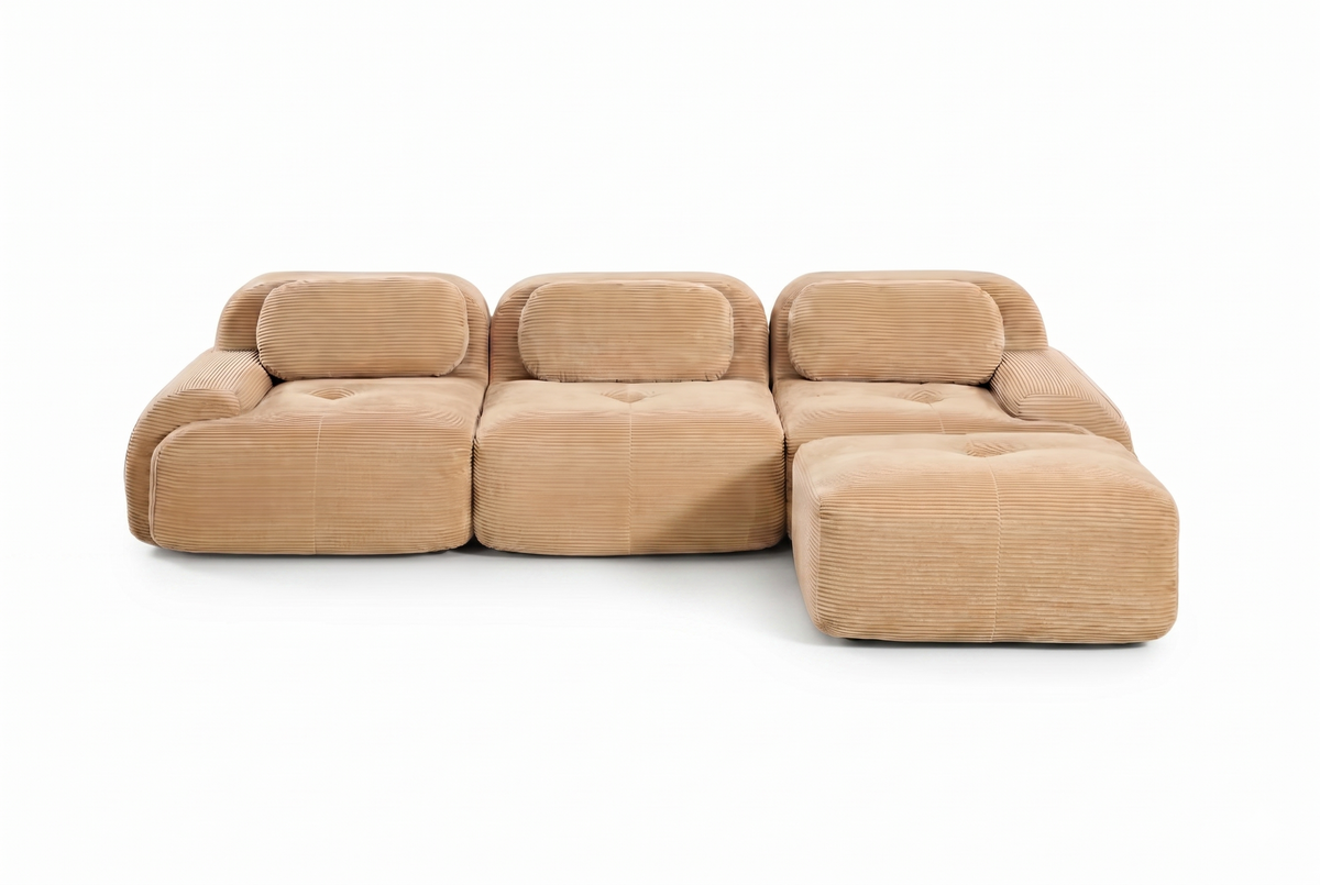 HAMLET 117'' 3-Seater Sofa with 1 Ottoman