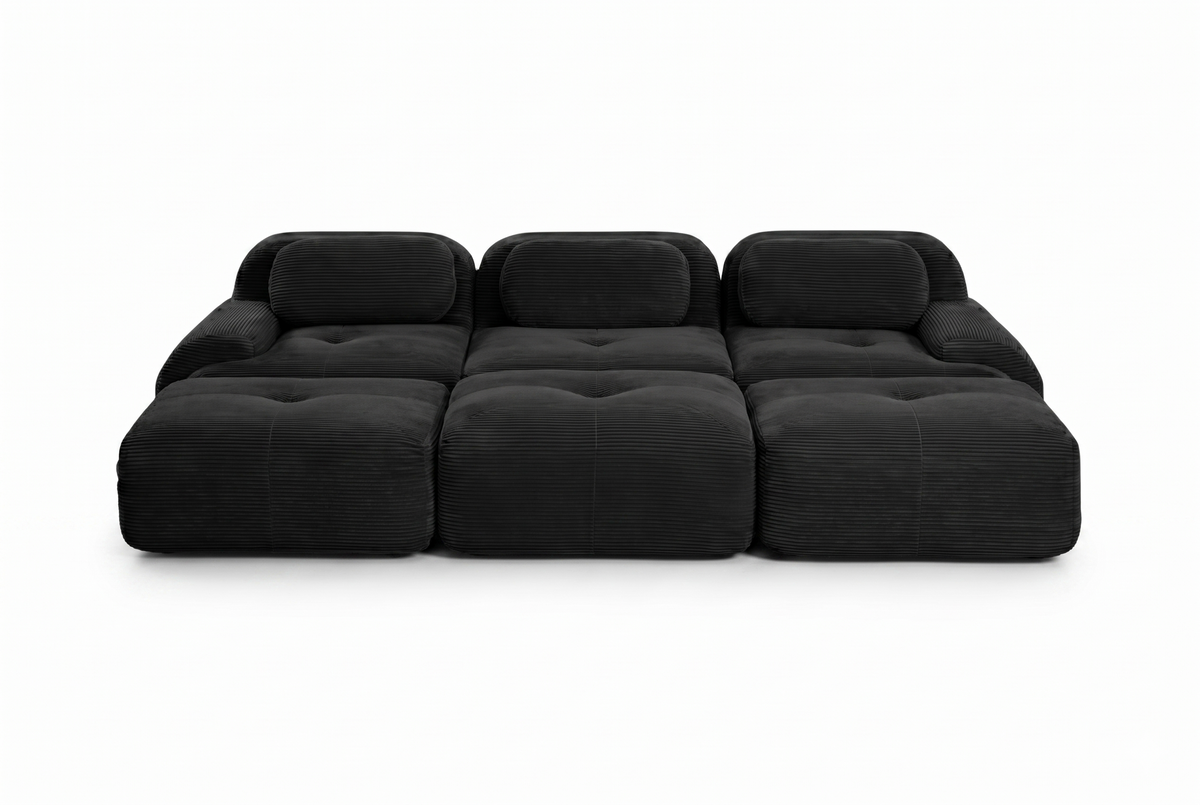 HAMLET 117'' 3-Seater Sofa with 3 Ottomans