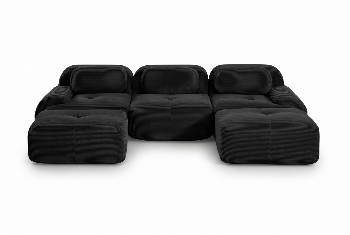 HAMLET 117'' 3-Seater Sofa with 2 Ottomans