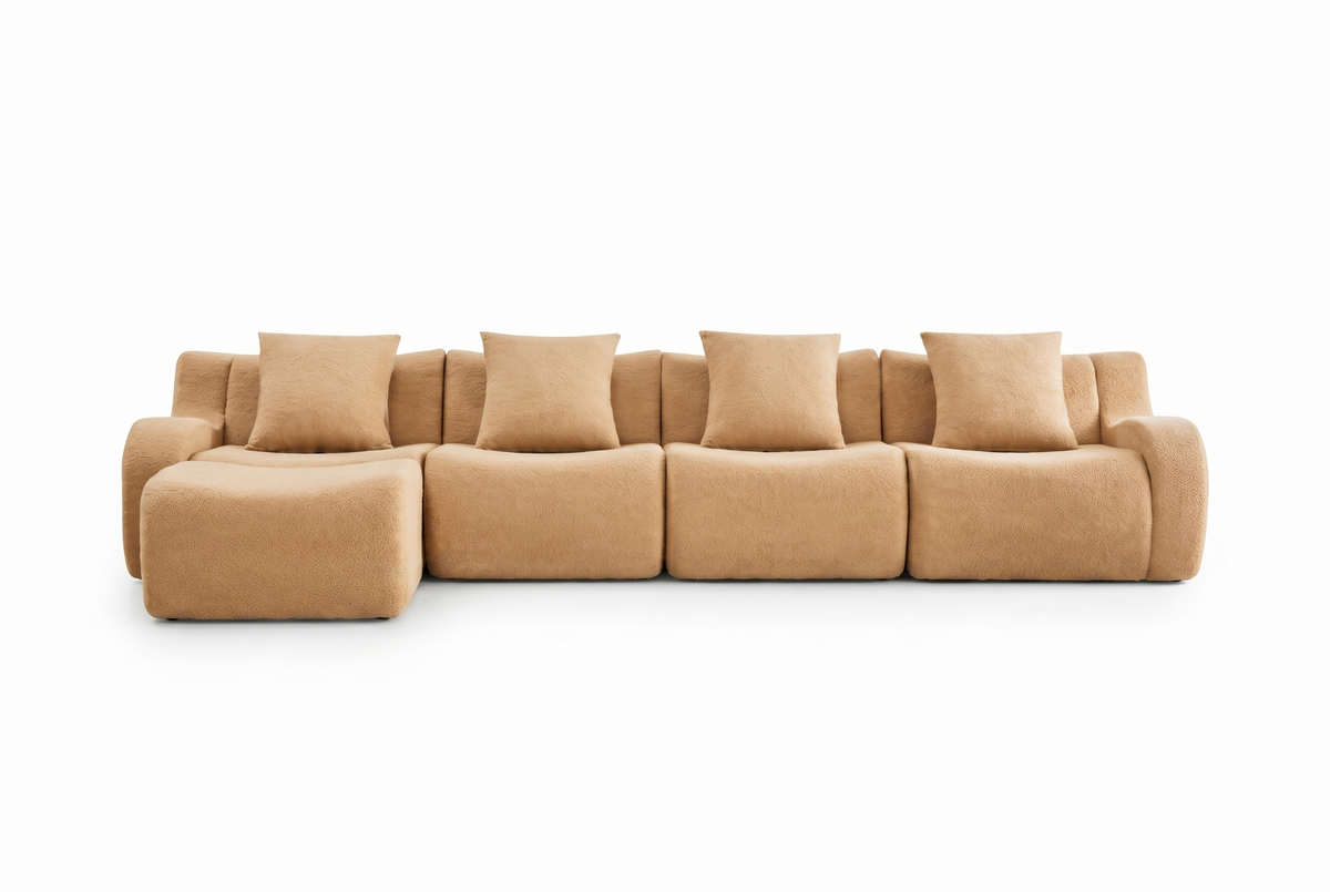 ROMA 148" 4-Seater Sofa with 1 Ottoman