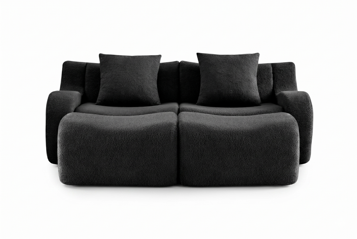 ROMA 82.7" Loveseat with 2 Ottomans