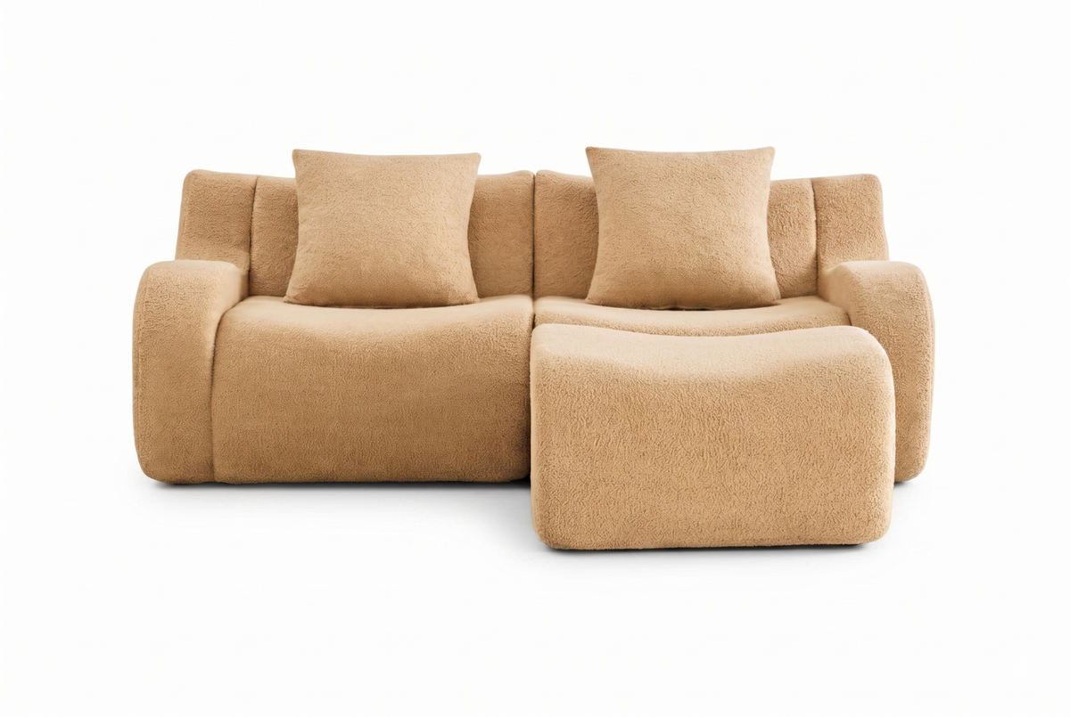 ROMA 82.7" Loveseat with 1 Ottoman