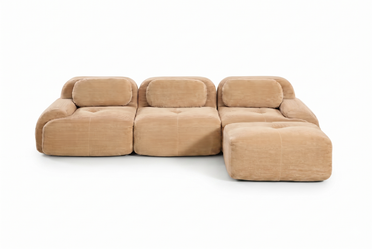 HAMLET 117'' 3-Seater Sofa with 1 Ottoman