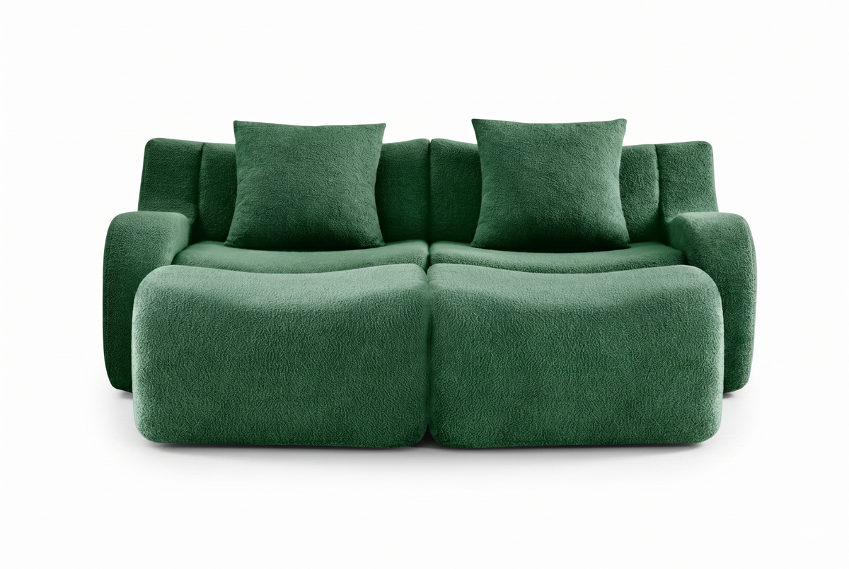 ROMA 82.7" Loveseat with 2 Ottomans