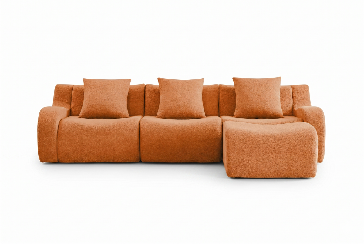 ROMA 115.3" 3-Seater Sofa with 1 Ottoman