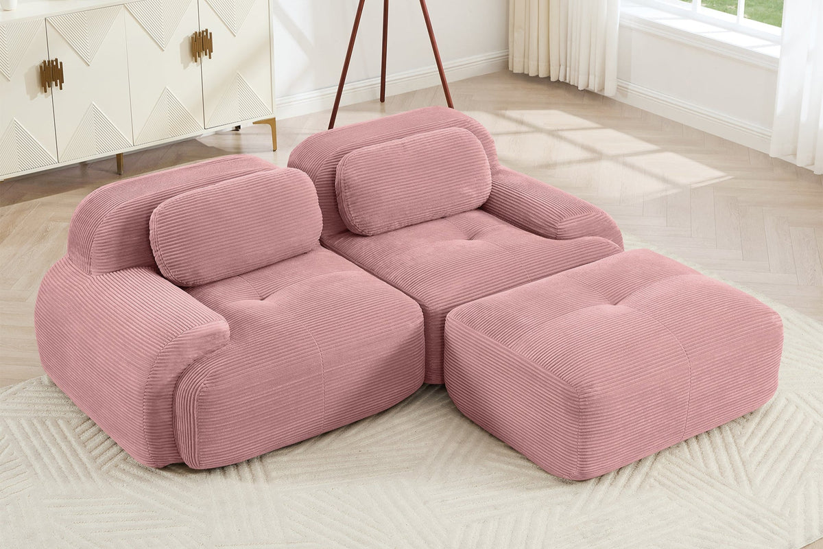 HAMLET 82'' Loveseat with 1 Ottoman