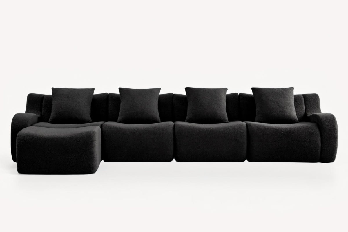 ROMA 148" 4-Seater Sofa with 1 Ottoman