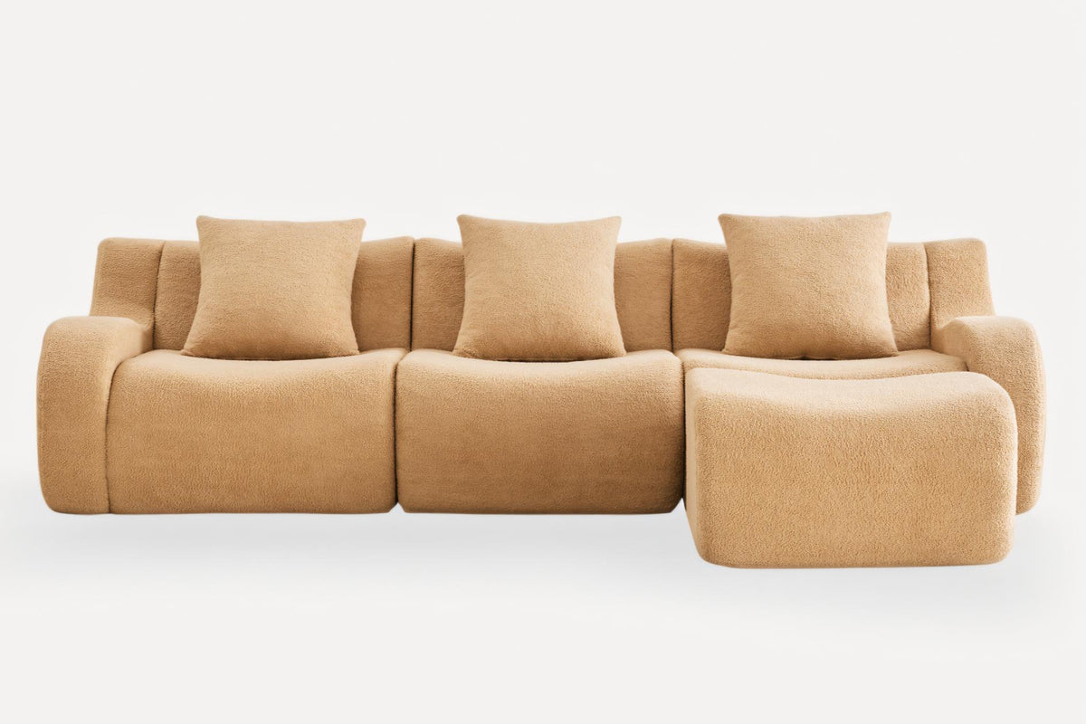 ROMA 115.3" 3-Seater Sofa with 1 Ottoman