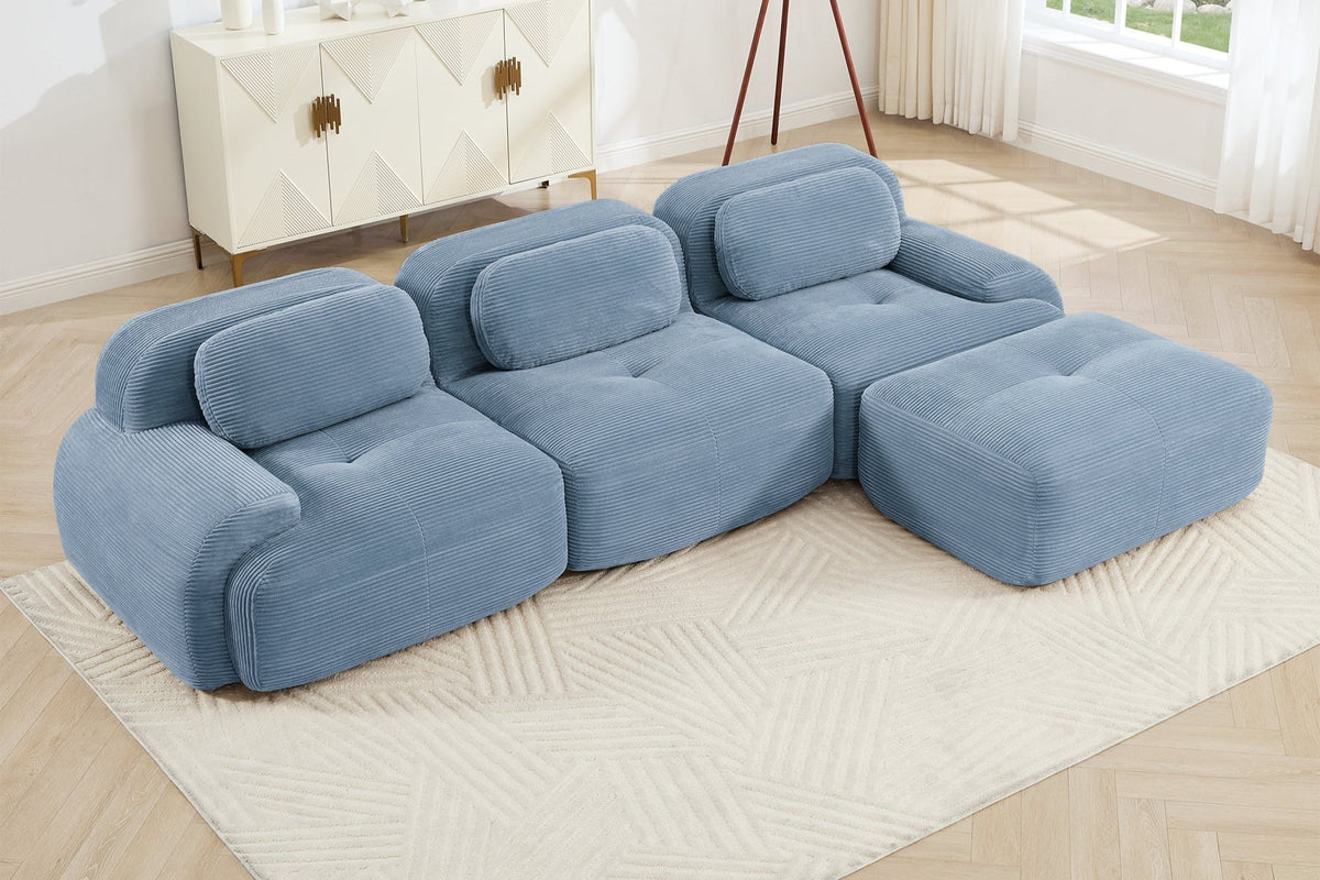 HAMLET 117'' 3-Seater Sofa with 1 Ottoman