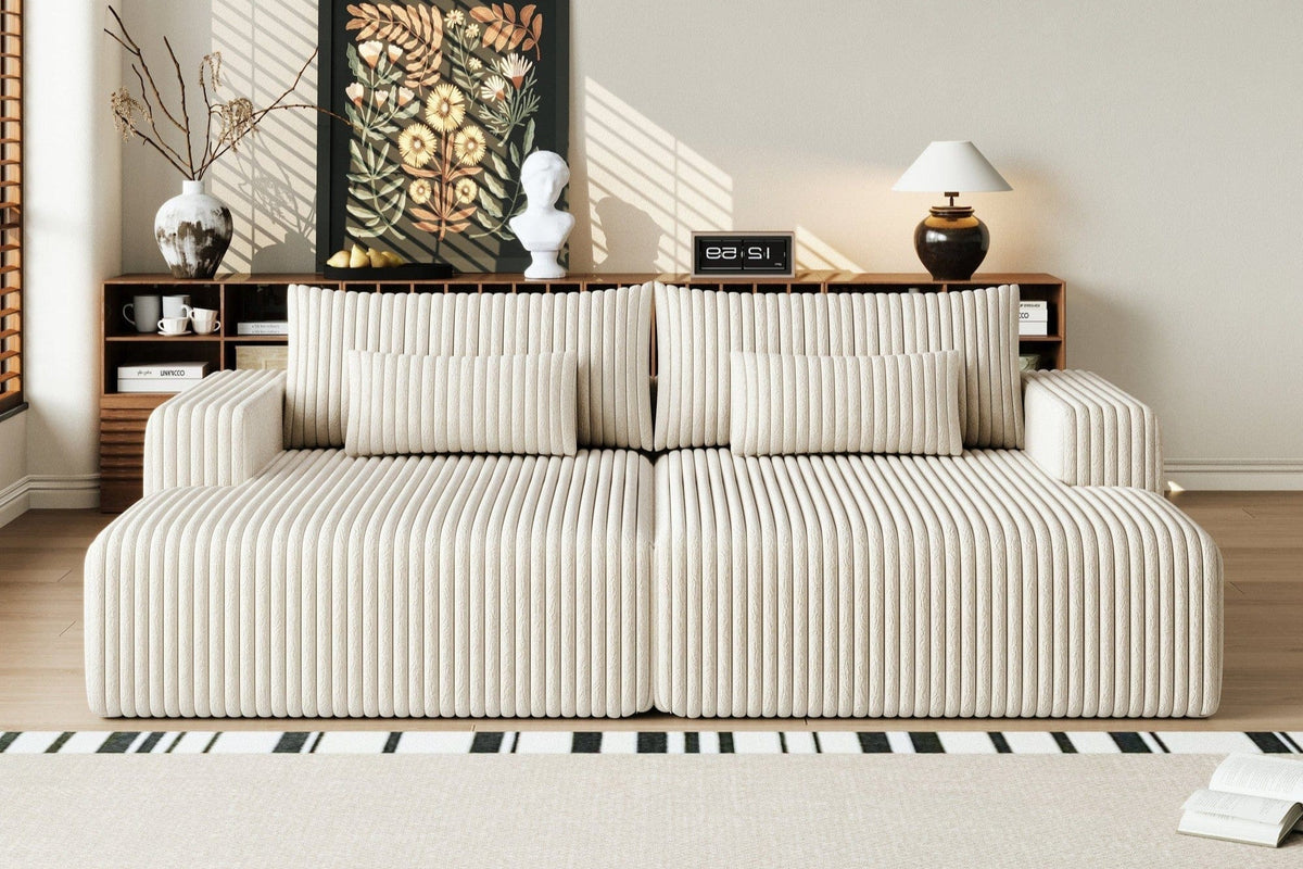 OPHELIA 102" Oversized Sectional Lounge Chaise