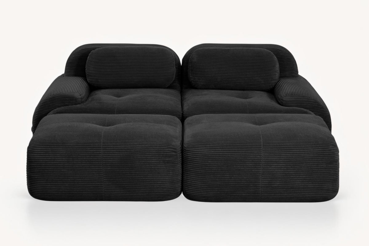 HAMLET 82'' Loveseat with 2 Ottomans