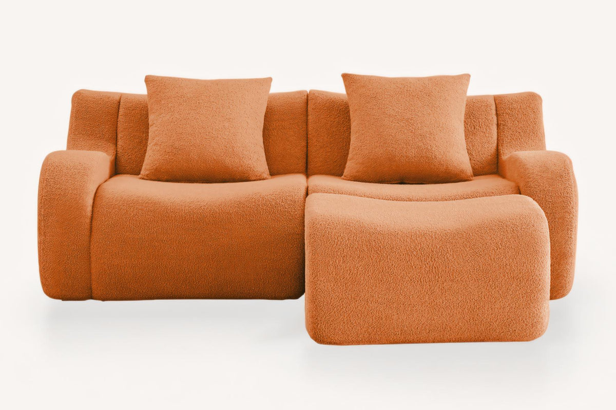 ROMA 82.7" Loveseat with 1 Ottoman