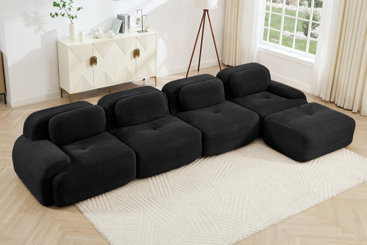 HAMLET 152'' 4-Seater Sofa with 1 Ottoman