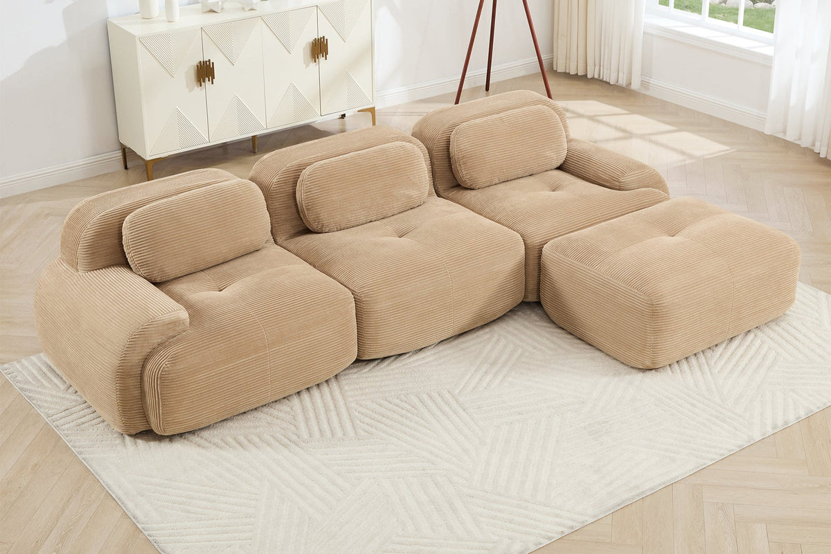 HAMLET 117'' 3-Seater Sofa with 1 Ottoman