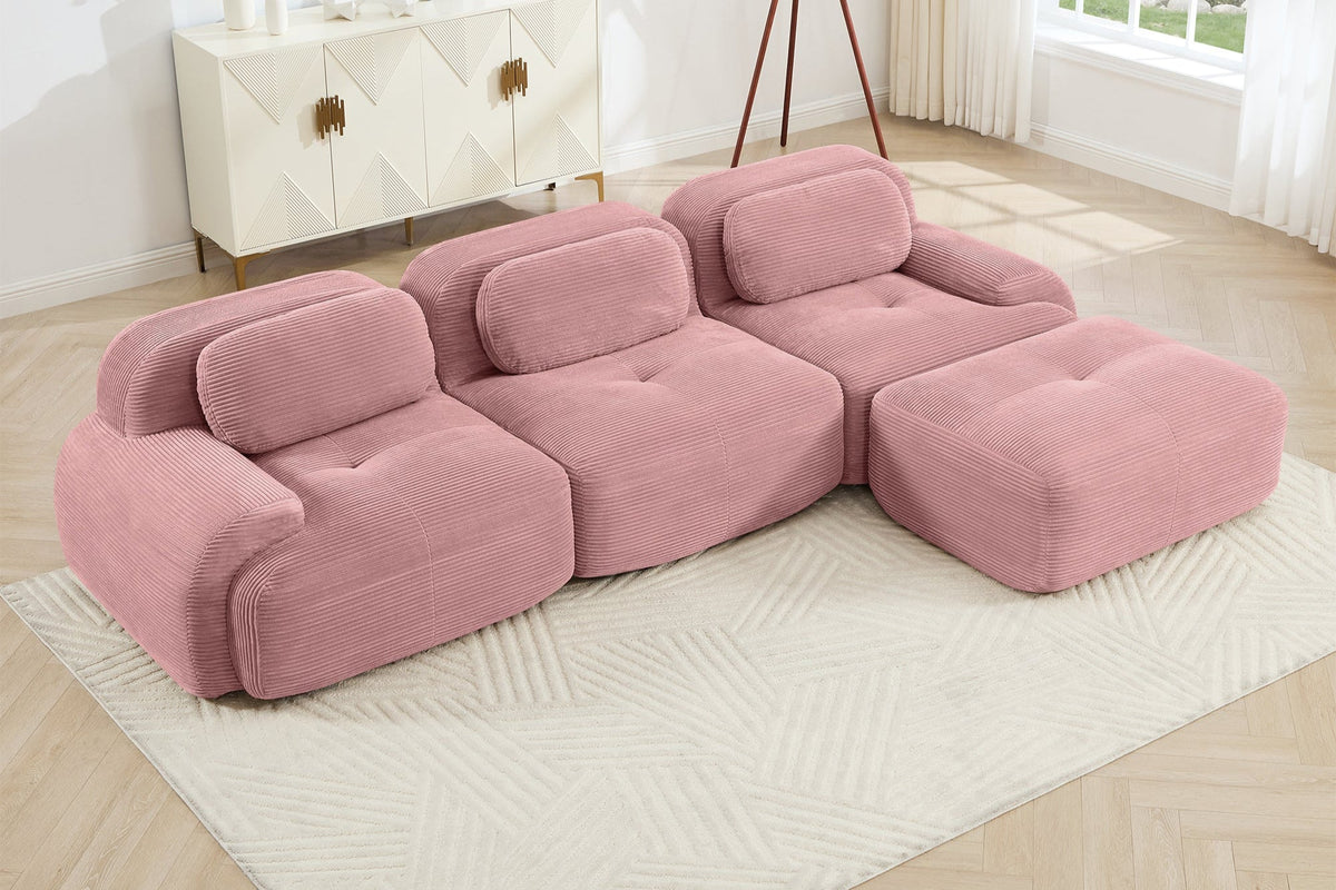 HAMLET 117'' 3-Seater Sofa with 1 Ottoman