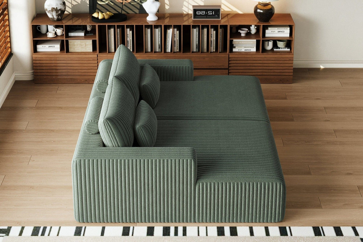 OPHELIA 102" Oversized Sectional Lounge Chaise