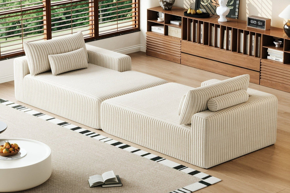 OPHELIA 102" Oversized Sectional Lounge Chaise