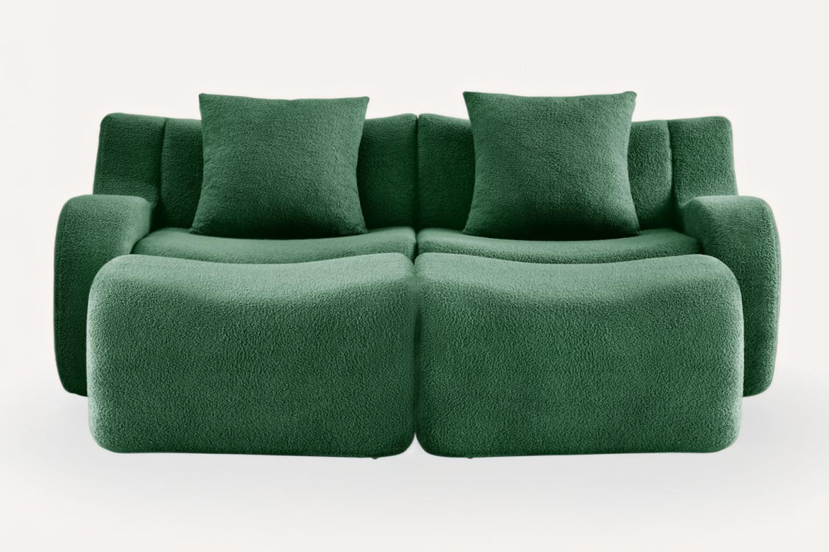 ROMA 82.7" Loveseat with 2 Ottomans