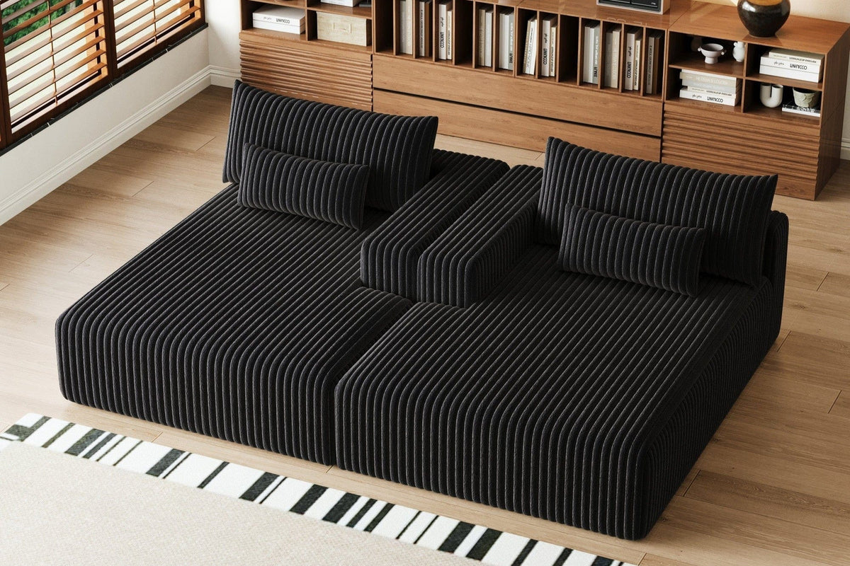 OPHELIA 102" Oversized Sectional Lounge Chaise